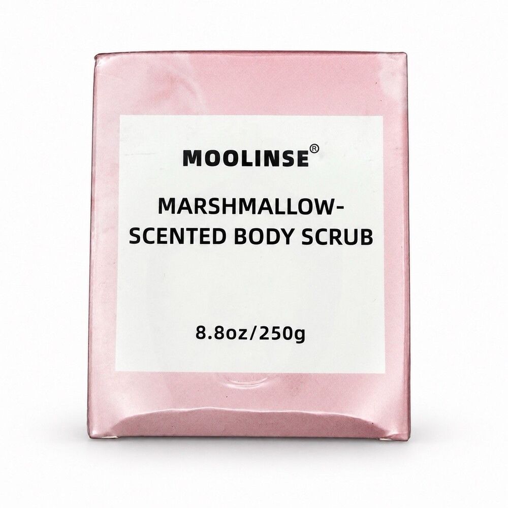 MOOLINSE Marshmallow Scent Body Scrub 8.8 oz Exfoliating Moisturizing New Sealed